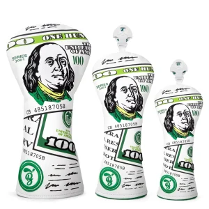 OEM Custom Golf Driver Headcover Embroidery Golf Club Covers Pu Leather 3 Wood Golf Club Headcover