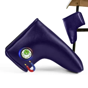 OEM Custom Golf Putter Head Covers Blade Headcover PU Leather Protector Cover with Ball Marker Fits All Putters