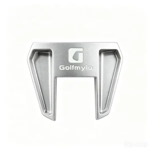OEM Custom Golf Zinc Alloy Putter Head Club with Silver Plating