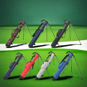OEM Custom Lightweight Sunday Golf Bag Solid Color Carry Stand Waterproof Polyester Golf Gun Bag Hook Closure Custom Logo Adult