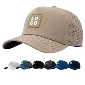 OEM Custom Logo 112 6 Panel Camouflage Mesh Trucker Hat With Leather Patch Embroidery for Men Outdoor Sports