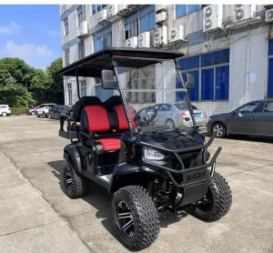 OEM Custom Logo Color 4 Passenger 4-Wheel Drive Electric Golf Cart for Hotel Resort