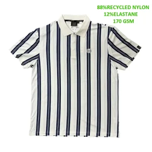 OEM Custom Logo Embroidered 170 Gsm Men’s Short Sleeve Ventilated Golf Shirt All Over Print Golf Clothes