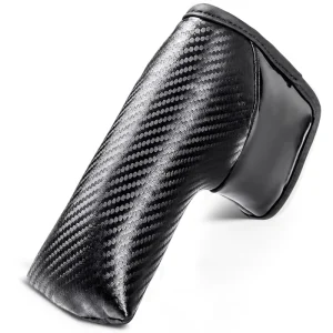 OEM Custom Logo Magnetic Golf Putter Head Covers Blade PU Leather Waterproof Durable Eco-Friendly Black White Fits All Putters