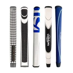OEM Custom Logo PU Leather Golf Putter Grip Standard Size Non Slip Anti Shock Grip