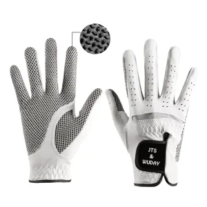 OEM Custom Logo Soft Cabretta Leather Hand Golf Gloves