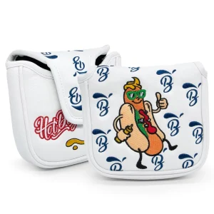 OEM Custom PU Leather Magnetic Golf Mallet Putter Headcover