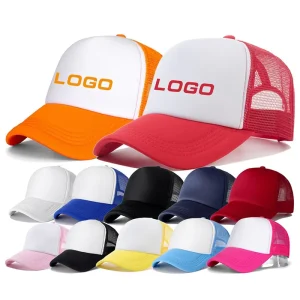 OEM Custom Print 3D Embroidery Logo Blank Sport Gorras Golf Dad Baseball Cap Plain Foam Mesh Trucker Hat