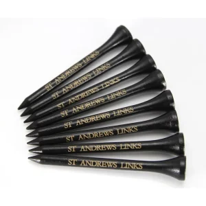 OEM Custom Printed Colored Logo Wooden Golf Tees Gift Box Packaging
