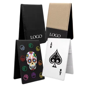 OEM Custom Private Label Golf Scorecard Holders Golf Yardage Book Cover PU Leather Golf Scorecard Holder