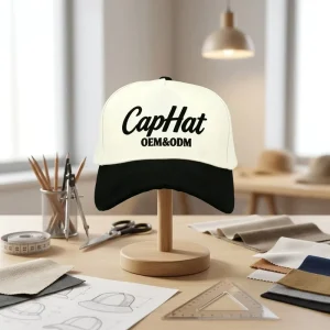 OEM Custom Puff Embroidery logo a Frame Snapback Caps 3D Raised Two tone Embroidered Hats Flat Brim Baseball Caps