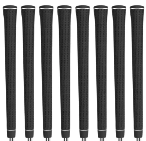 OEM Custom logo Factory Standard Size High Quality Durable Soft Non Slip Black Rubber Golf Iron Grip