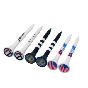 OEM Customized Logo Durable 70mm 83mm Wooden Golf Tees Multi Color Golf Tees