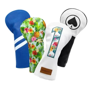 OEM Design Golf Driver Cover Custom Golf Club Head Covers PU Leather Golf Headcover