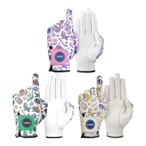 OEM Design Leather Golf Glove Custom Print Golf Glove With Magnetic Ball Marker
