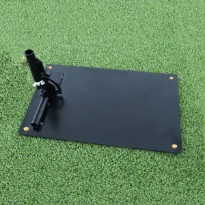 OEM Durable Metal Golf Swing Trainer Plate for Alignment Stick and Custom Print