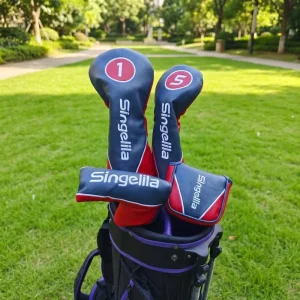 OEM Factory Custom Design Golf Club Cover PU Leather Golf Driver Putter Cover Embroidery Logo Golf Headcover