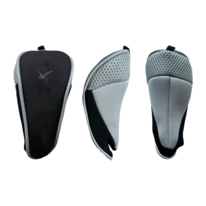 OEM Factory Custom Logo Golf Club Headcovers Fabric Neck Embroidery Logo Wood Hybrid Golf Headcover Black Gray White Protection