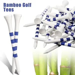 OEM Factory Custom Logo Plastic Golf Tee Bamboo 83 mm 73 mm Golf Tees Custom Color Wooden Golf Tees