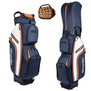 OEM Factory Golf Bag Custom Logo PU Leather Golf Stand Bag Embroidery Printed Polyester Golf Cart Bag