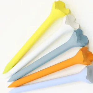 OEM Golf Plastic Tees Custom Printed Logo Colorful Plastic Golf Tees with Custom Package
