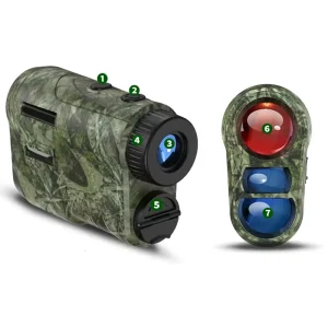 OEM HK 34 100m Camouflage Golf Rangefinder Laser Distance Meter Hunting High Precision Range Finder