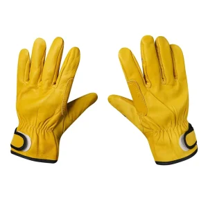 OEM Hand Protection Working Gloves Breathable Heavy Duty Cow Split Leather Full Finger Leather Gloves Safety Gloves