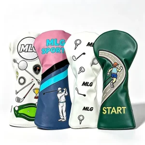 OEM Head Covers High Quality New Design PU Leather Waterproof Golf Head Covers