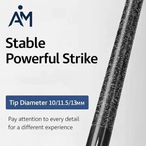 OEM High Elasticity Premium Carbon Fiber Shaft Nine Ball Pool Cue for Home Billiard Club Tournament Competition Use