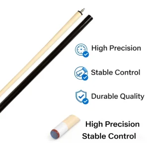 OEM High Quality Modern Maple Wood One Piece Snooker Stick Customizable Pattern Logo for Home Club Pool Bar Game Tournament