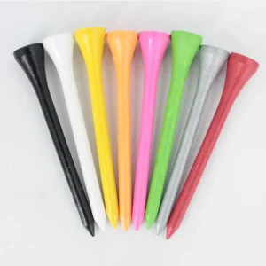 OEM High Quality Unbreakable Wooden Bamboo Golf Tees Custom Logo Printed
