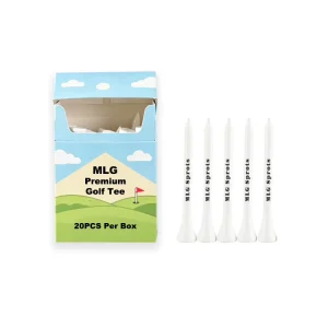 OEM Hot Selling Customized Logo Lightweight Eco Friendly Durable Wooden Bamboo Golf Pegs in Customizable Package