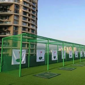OEM Indoor High Impact Golf Training Aids High Targets Practice Net with Hitting Mat Backyard Golf Cage