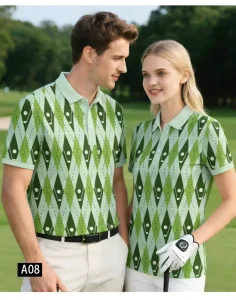 OEM Lightweight 180-200 GSM Golf Polo Shirt Sports Outfit Manufacturer Summer Short Sleeve UPF Golf Clothes
