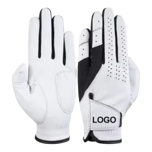 OEM Logo Design Cabretta Leather Golf Gloves Custom Factory Direct Breathable Durable Leather Golf Glove