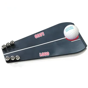 OEM Logo Golf Putting Trainer Aid Indoor Outdoor Circuit Putter Face Alignment Starting Line Impact Stroke Practice