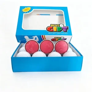OEM Long Distance High Performance Custom Logo and Pattern 3 Layer Surlyn Tour Golf Balls With Personalized 1 Dozen Gift Set Box
