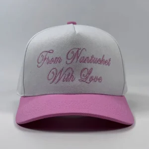 OEM Love Wedding Party Two Tone Colorful 5 Panel A Frame Snapback Cap Custom Embroidery Design Pink Baseball Hat