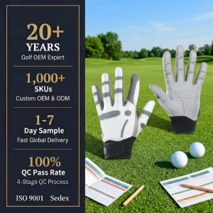 OEM Men’s Golf Glove Grip Glove Custom Leather Golf Glove Washable Custom Logo Waterproof
