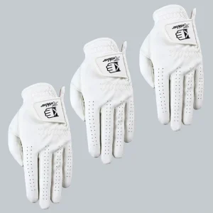 OEM ODM Breathable Waterproof Stretch Quick Drying Full Finger Golf Gloves Premium Authentic PU Sports Private Label