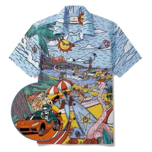 OEM ODM Custom Eco Friendly Four Way Stretch Spandex Polyester Casual Shirts Polo Shirts Factory Personalized Men Women Printed