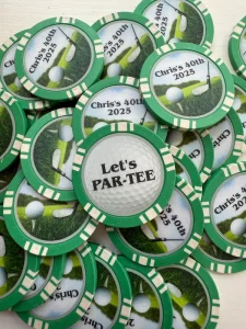 OEM ODM Custom Golf Ball Markers Carrying Tube with Poker Chip Design CN