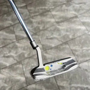 OEM ODM Custom Log 304 Stainless Steel CNC Milling Unisex Right Handed Golf Club Putter with Rubber Grip Full Assembled