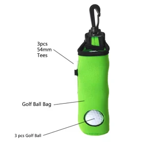 OEM ODM Custom Logo Portable Plastic Golf Ball Bag