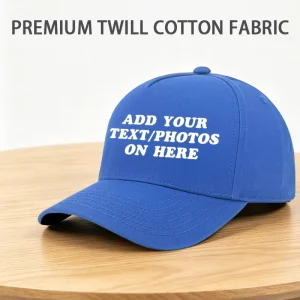 OEM ODM Embroidered Logo 5 Panel Baseball Cap Casquette Adjustable Sport Hat Outdoor Gorras Para Personalizar