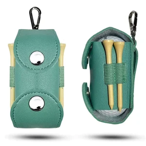 OEM ODM Gold Balls Golf Bag Club Cleaner Brush Leather Outdoor Waist Storage Accessories