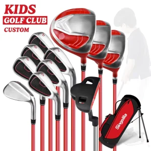 OEM ODM Junior Golf Clubs Complete Set for Kids Premium Right Handed Custom Logo Forged Artwork Boys Girls