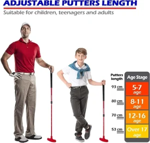 OEM ODM Right or Left Handed Universal Head Golf Club Telescopic Golf Putter for Men Women Teenager Two Way Kids Adults Putter