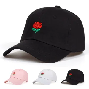 OEM ODM Rose Floral Embroidery Soft Baseball Hat Twill Factory for Outdoor Urban Brand Cap MOQ 50 Fast 3 Day Sample