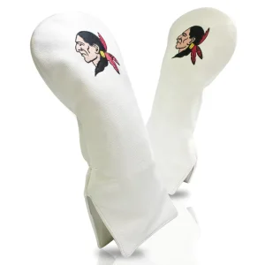 OEM Premium PU Leather Embroidery Logo Golf Club Wood Head Cover Golf Driver Fairway Wood Head Cover